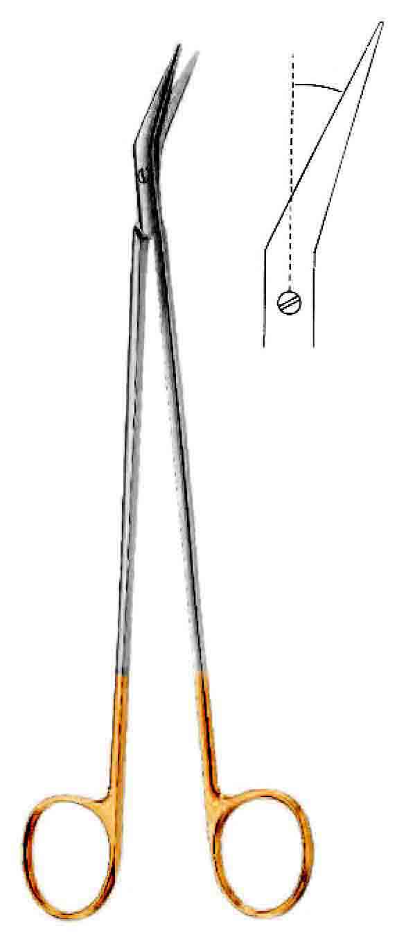 DE BAKEY ALTIN SAPLI VASKULER MAKAS 25° 23CM